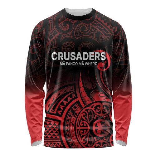 New Zealand Rugby Pacific Custom Long Sleeve Shirt Whatumoana Maori Tribal Tattoo