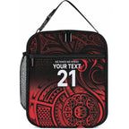 New Zealand Maori Rugby Pacific Custom Lunch Bag Whatumoana Maori Tribal Tattoo