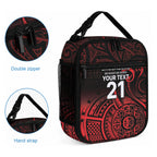 New Zealand Maori Rugby Pacific Custom Lunch Bag Whatumoana Maori Tribal Tattoo