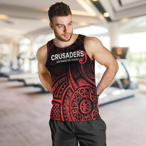 New Zealand Rugby Pacific Custom Men Tank Top Whatumoana Maori Tribal Tattoo
