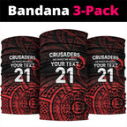 New Zealand Rugby Pacific Custom Neck Gaiter Whatumoana Maori Tribal Tattoo - Aussie Hoodie