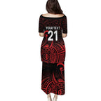 New Zealand Rugby Pacific Custom Puletasi Whatumoana Maori Tribal Tattoo