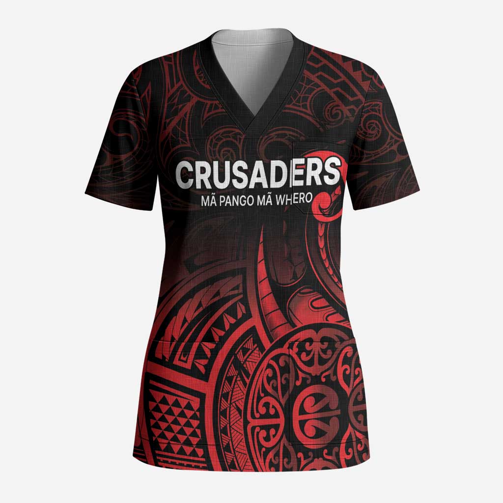 New Zealand Rugby Pacific Custom Scrub Top Whatumoana Maori Tribal Tattoo - Aussie Hoodie