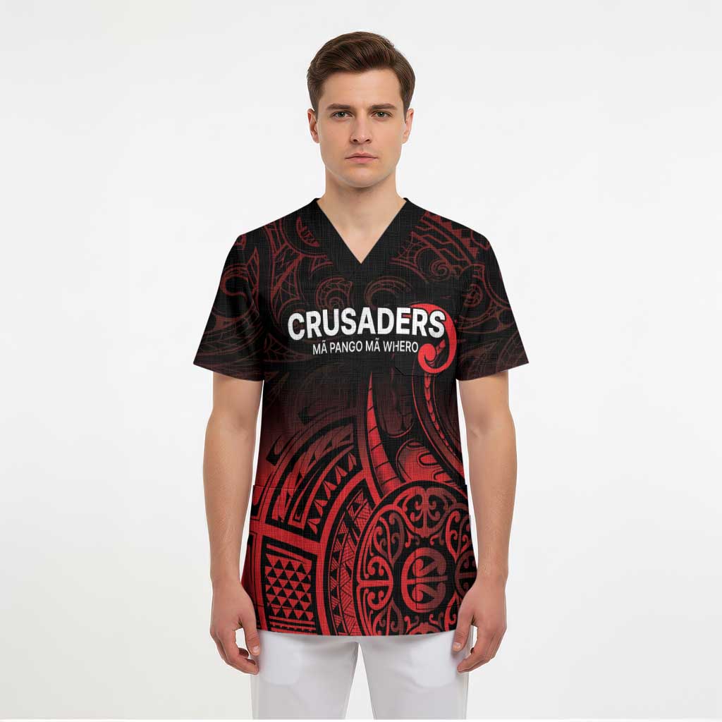 New Zealand Rugby Pacific Custom Scrub Top Whatumoana Maori Tribal Tattoo - Aussie Hoodie