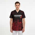 New Zealand Rugby Pacific Custom Scrub Top Whatumoana Maori Tribal Tattoo - Aussie Hoodie