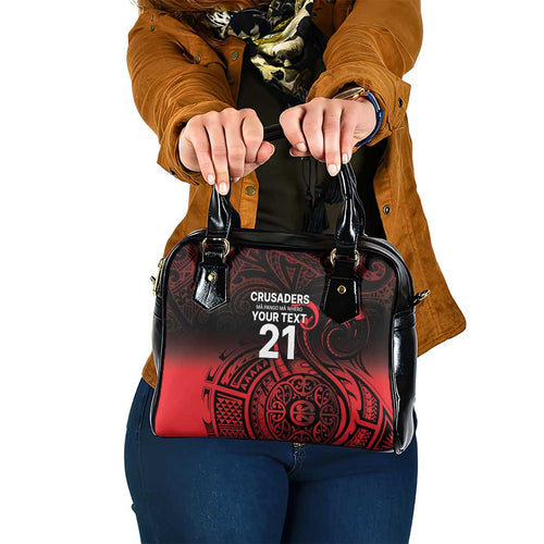 New Zealand Rugby Pacific Custom Shoulder Handbag Whatumoana Maori Tribal Tattoo