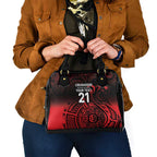 New Zealand Rugby Pacific Custom Shoulder Handbag Whatumoana Maori Tribal Tattoo