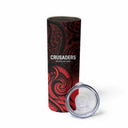 New Zealand Rugby Pacific Custom Skinny Tumbler Whatumoana Maori Tribal Tattoo