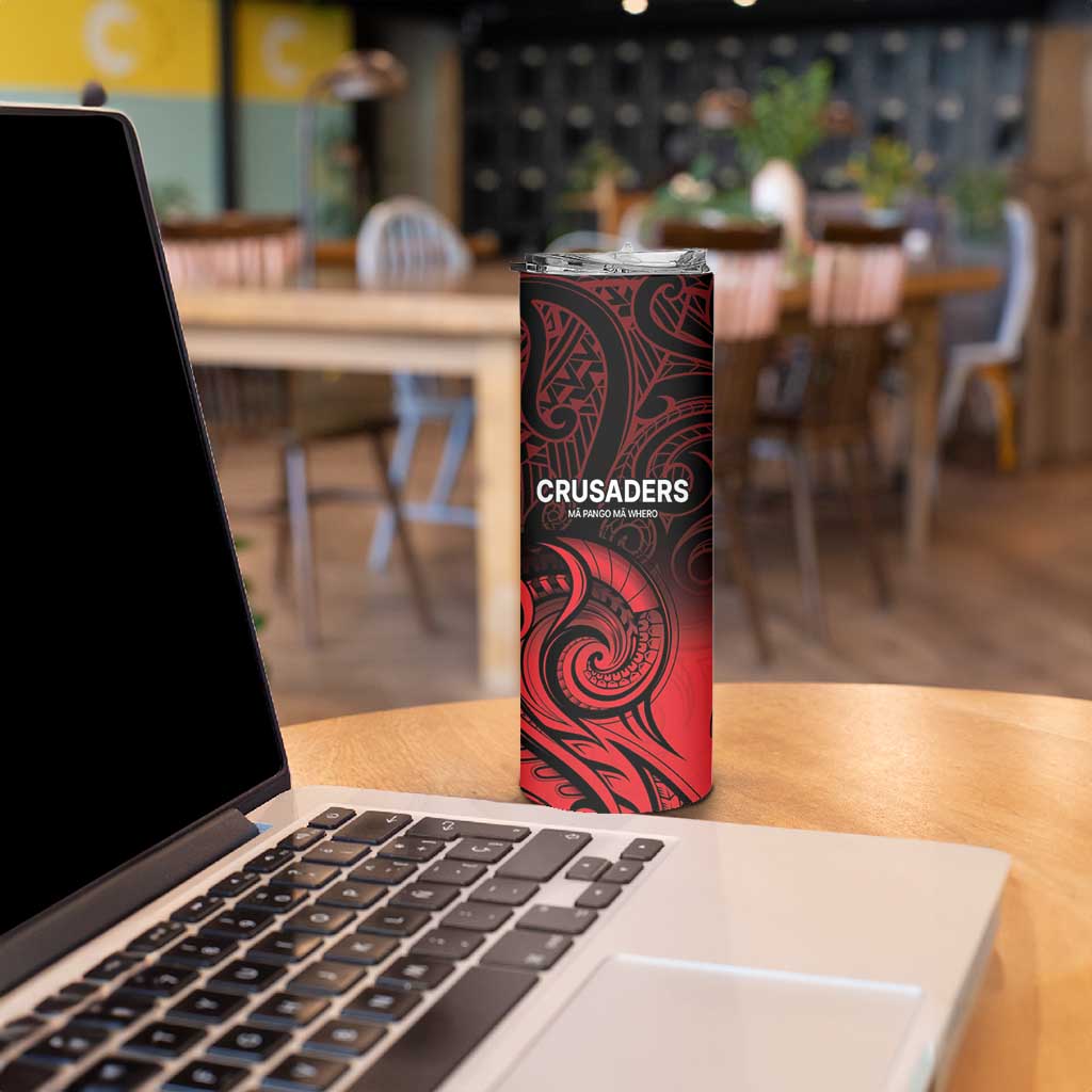 New Zealand Rugby Pacific Custom Skinny Tumbler Whatumoana Maori Tribal Tattoo