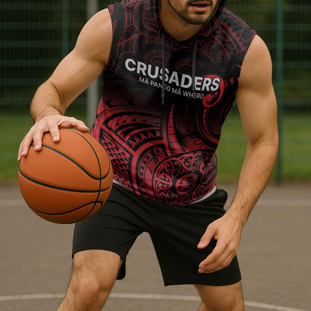 New Zealand Rugby Pacific Custom Sleeveless Hoodie Whatumoana Maori Tribal Tattoo - Aussie Hoodie
