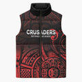 New Zealand Rugby Pacific Custom Sleeveless Puffer Jacket Whatumoana Maori Tribal Tattoo - Aussie Hoodie