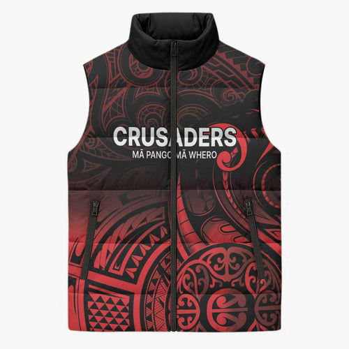 New Zealand Rugby Pacific Custom Sleeveless Puffer Jacket Whatumoana Maori Tribal Tattoo - Aussie Hoodie