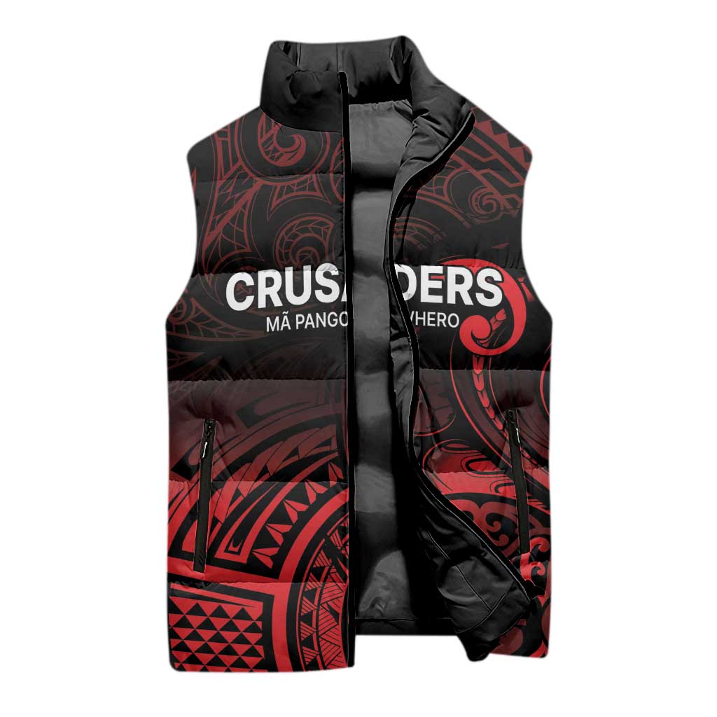 New Zealand Rugby Pacific Custom Sleeveless Puffer Jacket Whatumoana Maori Tribal Tattoo - Aussie Hoodie