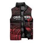 New Zealand Rugby Pacific Custom Sleeveless Puffer Jacket Whatumoana Maori Tribal Tattoo - Aussie Hoodie