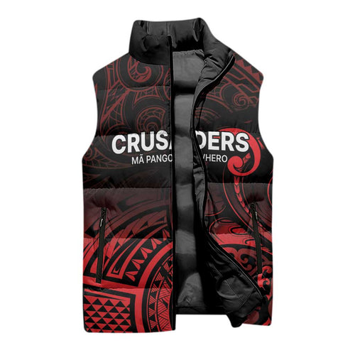 New Zealand Rugby Pacific Custom Sleeveless Puffer Jacket Whatumoana Maori Tribal Tattoo - Aussie Hoodie