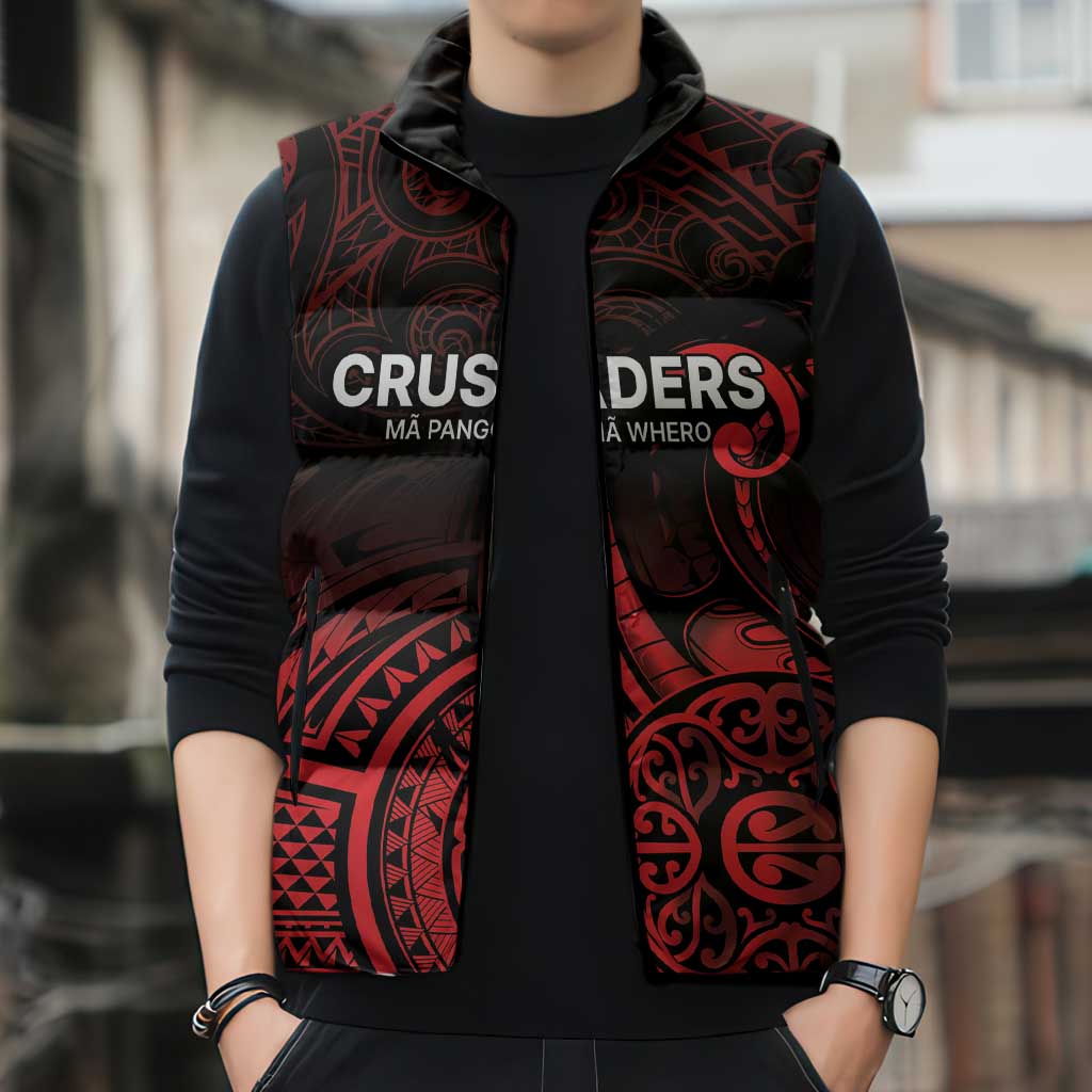 New Zealand Rugby Pacific Custom Sleeveless Puffer Jacket Whatumoana Maori Tribal Tattoo - Aussie Hoodie