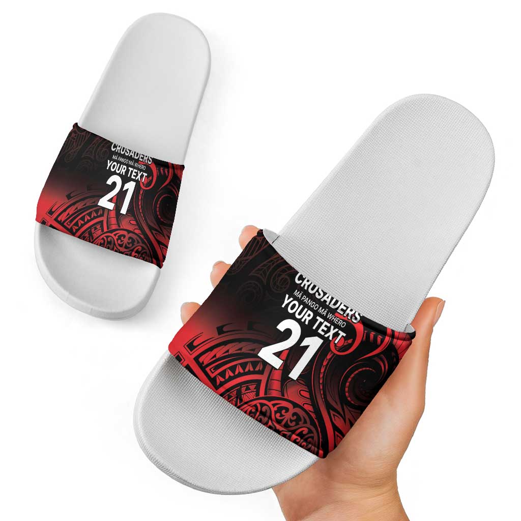 New Zealand Rugby Pacific Custom Slide Sandals Whatumoana Maori Tribal Tattoo - Aussie Hoodie