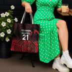 New Zealand Rugby Pacific Custom Tote Bag Whatumoana Maori Tribal Tattoo - Aussie Hoodie
