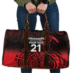 New Zealand Rugby Pacific Custom Travel Bag Whatumoana Maori Tribal Tattoo - Aussie Hoodie