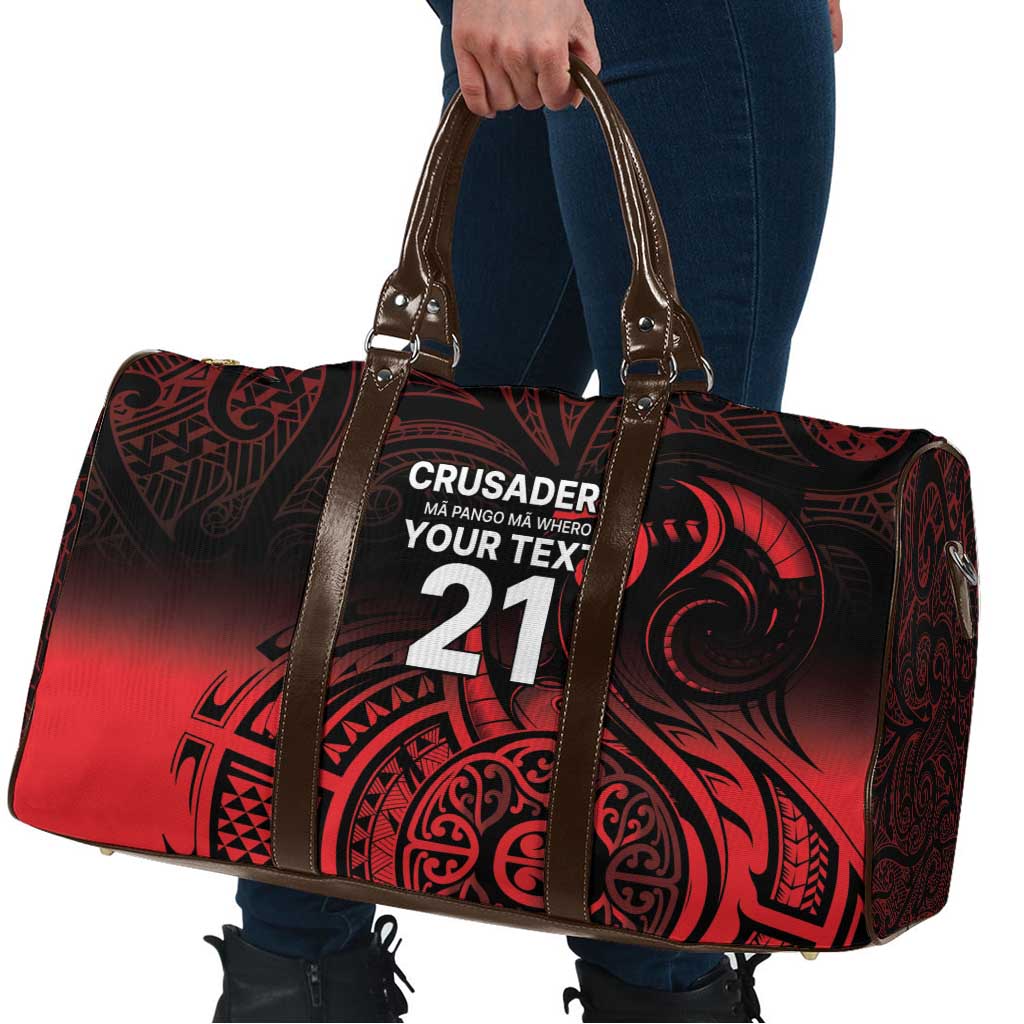 New Zealand Rugby Pacific Custom Travel Bag Whatumoana Maori Tribal Tattoo - Aussie Hoodie