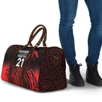 New Zealand Rugby Pacific Custom Travel Bag Whatumoana Maori Tribal Tattoo - Aussie Hoodie