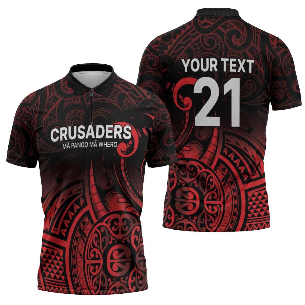 New Zealand Rugby Pacific Custom Zipper Polo Shirt Whatumoana Maori Tribal Tattoo - Aussie Hoodie