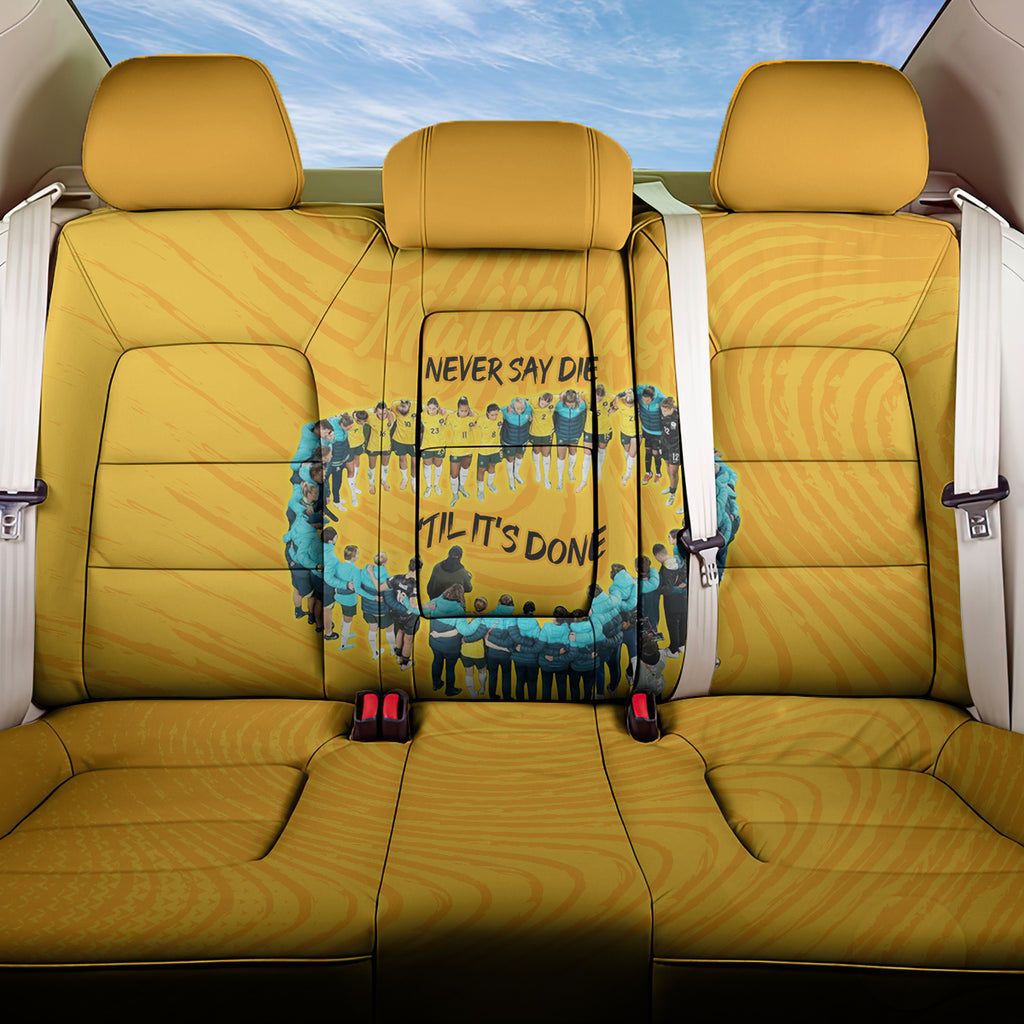 matildas-til-its-done-custom-back-car-seat-cover-australia-womens-soccer-gold-style