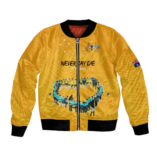 matildas-til-its-done-custom-bomber-jacket-australia-womens-soccer-gold-style