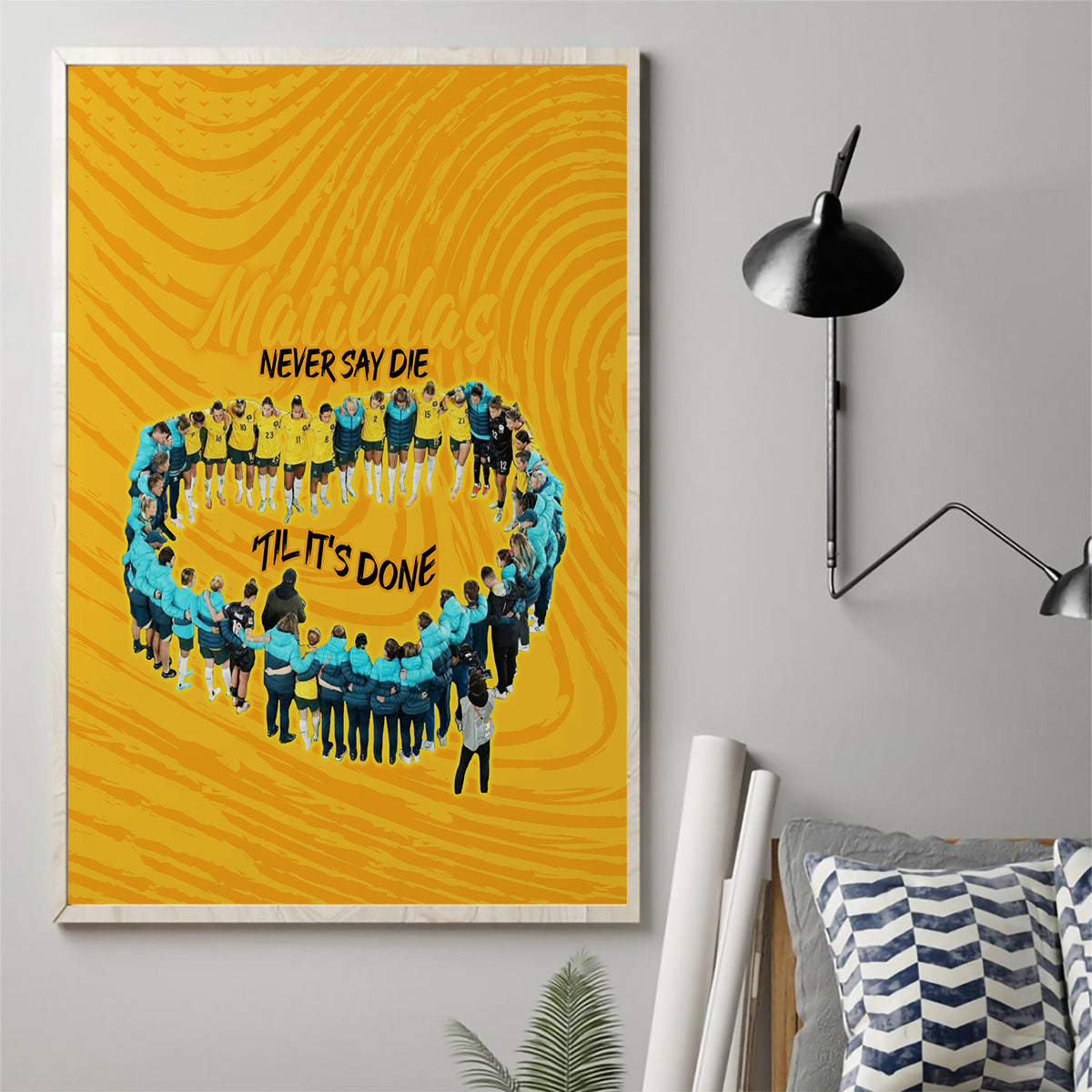 matildas-til-its-done-custom-canvas-wall-art-australia-womens-soccer-gold-style