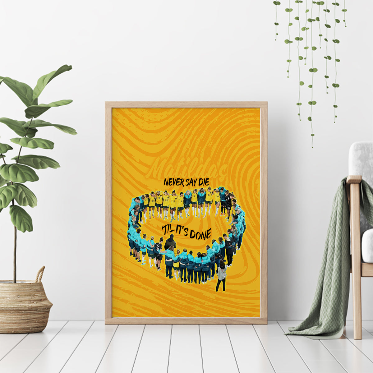 matildas-til-its-done-custom-canvas-wall-art-australia-womens-soccer-gold-style