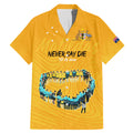 matildas-til-its-done-custom-family-matching-mermaid-dress-and-hawaiian-shirt-australia-womens-soccer-gold-style
