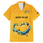 matildas-til-its-done-custom-family-matching-mermaid-dress-and-hawaiian-shirt-australia-womens-soccer-gold-style