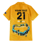 matildas-til-its-done-custom-family-matching-mermaid-dress-and-hawaiian-shirt-australia-womens-soccer-gold-style
