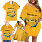 matildas-til-its-done-custom-family-matching-off-shoulder-short-dress-and-hawaiian-shirt-australia-womens-soccer-gold-style