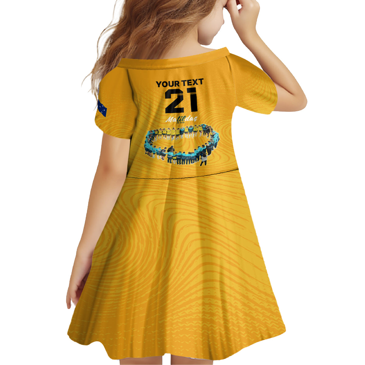 matildas-til-its-done-custom-family-matching-off-shoulder-short-dress-and-hawaiian-shirt-australia-womens-soccer-gold-style