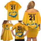 matildas-til-its-done-custom-family-matching-off-shoulder-short-dress-and-hawaiian-shirt-australia-womens-soccer-gold-style