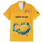 matildas-til-its-done-custom-family-matching-off-shoulder-short-dress-and-hawaiian-shirt-australia-womens-soccer-gold-style