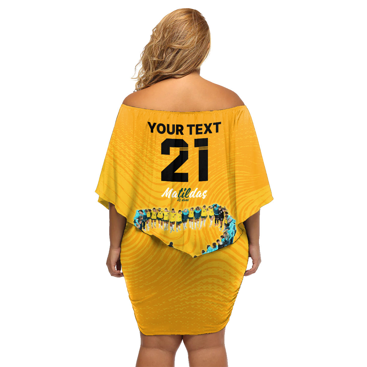 matildas-til-its-done-custom-family-matching-off-shoulder-short-dress-and-hawaiian-shirt-australia-womens-soccer-gold-style