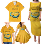 matildas-til-its-done-custom-family-matching-puletasi-dress-and-hawaiian-shirt-australia-womens-soccer-gold-style