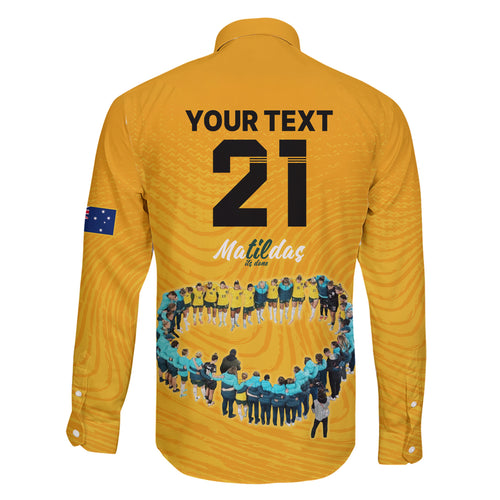matildas-til-its-done-custom-family-matching-short-sleeve-bodycon-dress-and-hawaiian-shirt-australia-womens-soccer-gold-style