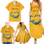 matildas-til-its-done-custom-family-matching-summer-maxi-dress-and-hawaiian-shirt-australia-womens-soccer-gold-style