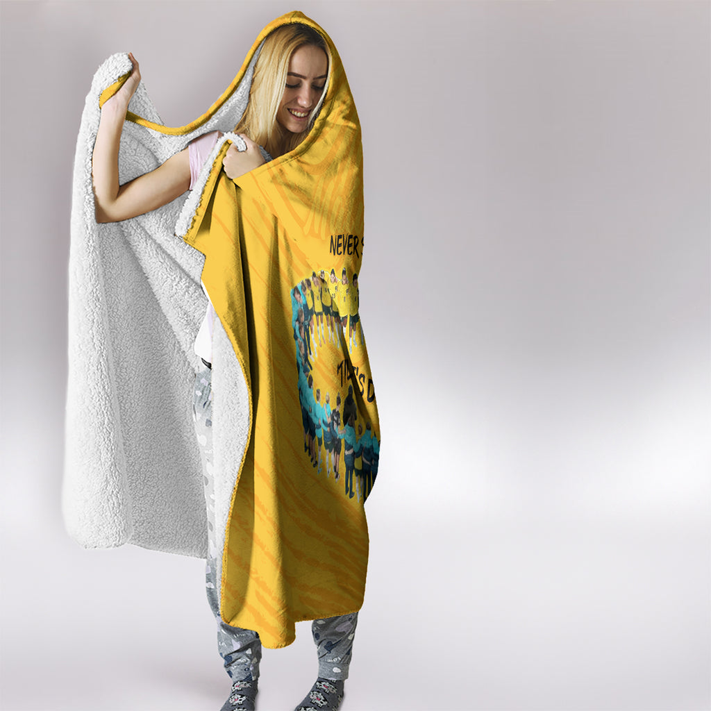 matildas-til-its-done-custom-hooded-blanket-australia-womens-soccer-gold-style