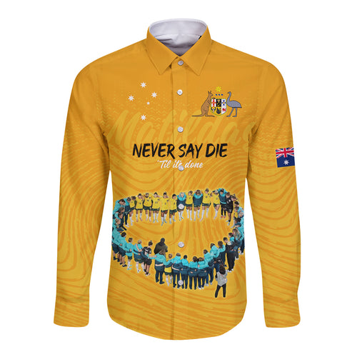 matildas-til-its-done-custom-long-sleeve-button-shirt-australia-womens-soccer-gold-style