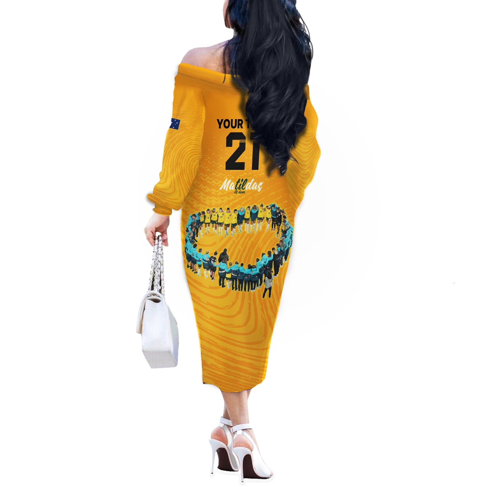 matildas-til-its-done-custom-off-the-shoulder-long-sleeve-dress-australia-womens-soccer-gold-style