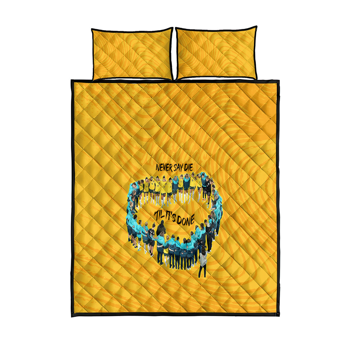 matildas-til-its-done-custom-quilt-bed-set-australia-womens-soccer-gold-style
