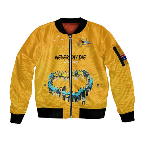 matildas-til-its-done-custom-sleeve-zip-bomber-jacket-australia-womens-soccer-gold-style