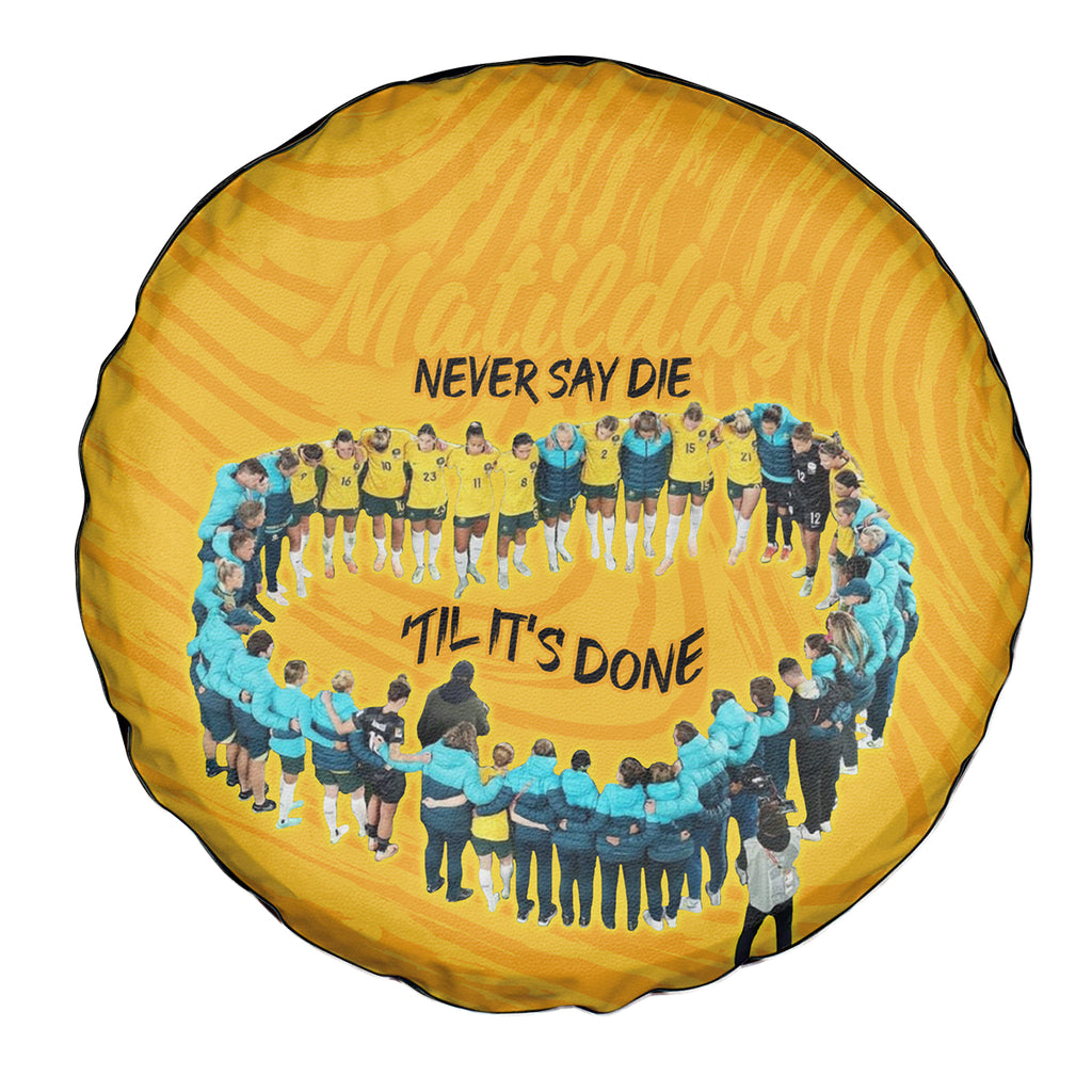 matildas-til-its-done-custom-spare-tire-cover-australia-womens-soccer-gold-style
