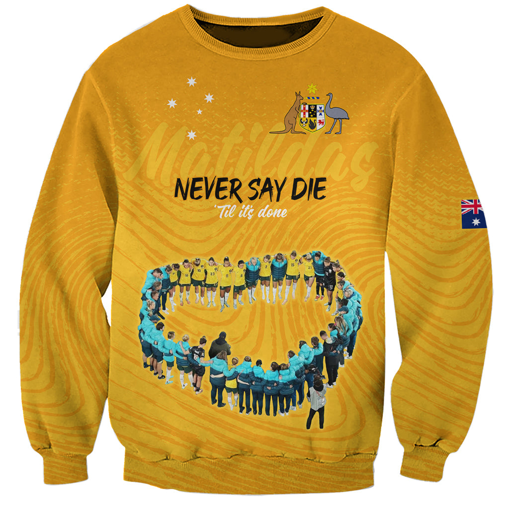 matildas-til-its-done-custom-sweatshirt-australia-womens-soccer-gold-style