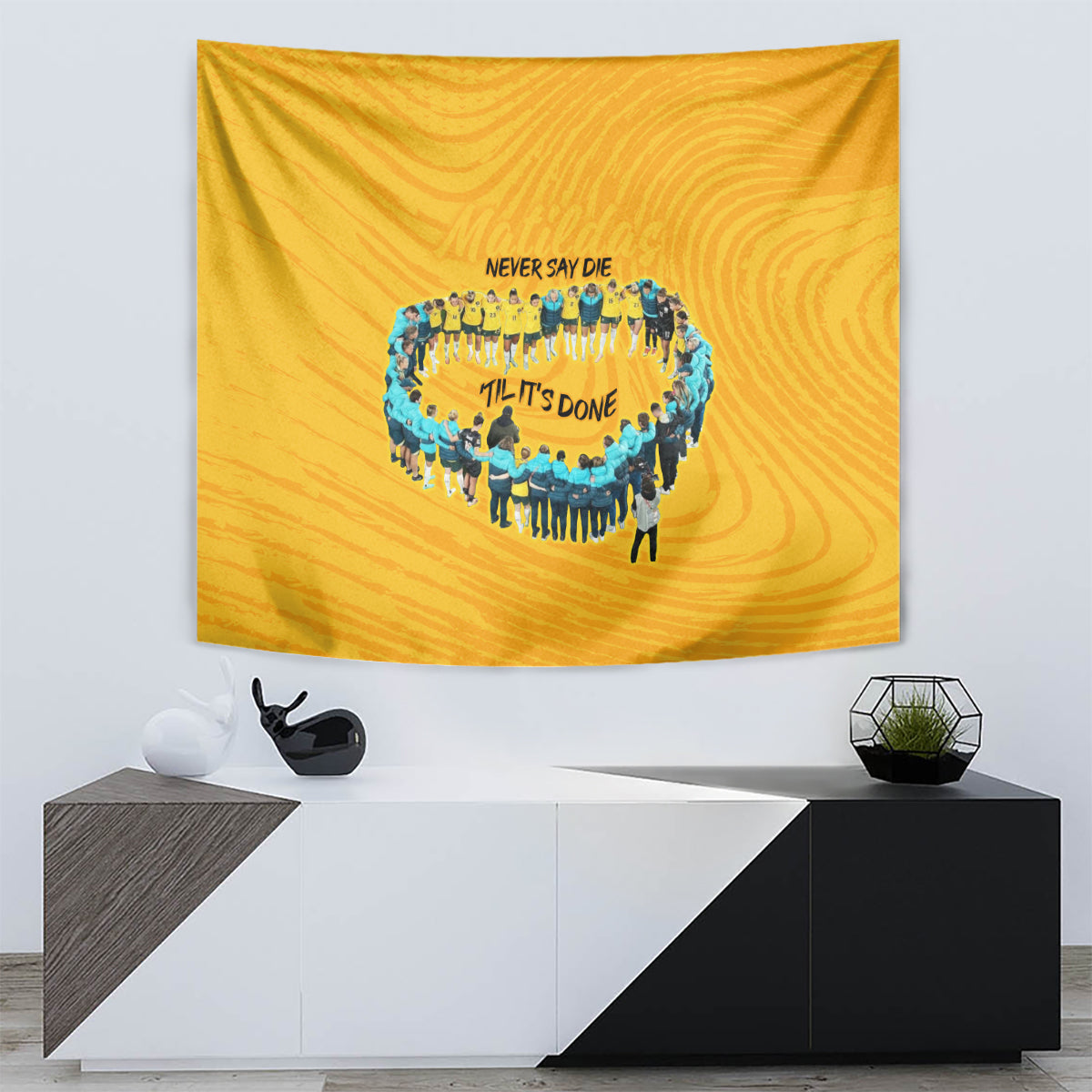 matildas-til-its-done-custom-tapestry-australia-womens-soccer-gold-style