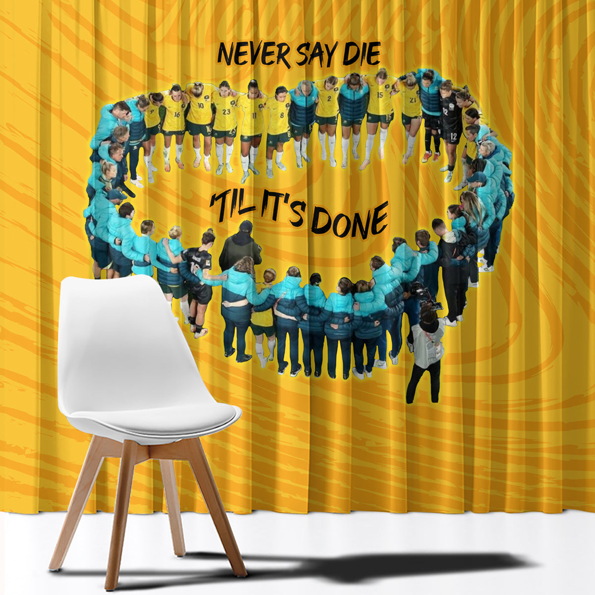 matildas-til-its-done-custom-window-curtain-australia-womens-soccer-gold-style